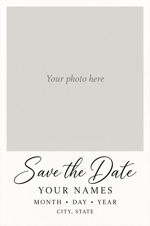 BEST SELLER Luxe Save The Dates — Medium 3.25 x 4